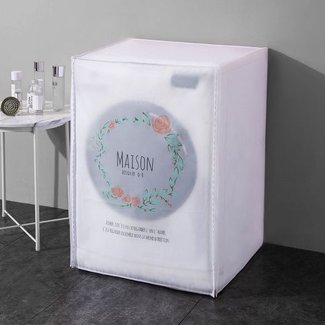 Housse de sèche-linge à motif guirlande, housse imperméable pour machine à laver C