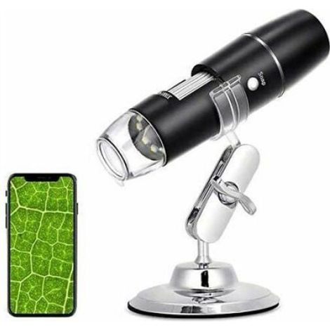 Microscope numrique WiFi 50X-1000X support en mtal compatible avec smartphones Android et iOS BOITE A BIJOUX (1/5)