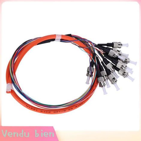 Garosa Câble fibre amorce Câble Fibre Pigtail, Fibre Multimode Stable à 12 Cœurs, Systèmes de electronique connecteur (1/4)