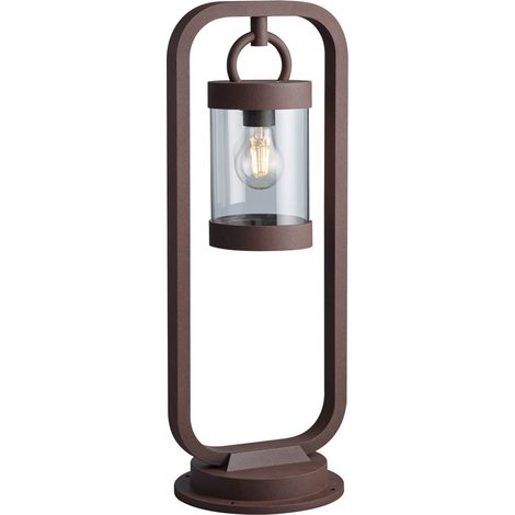 Lampadaire extérieur rouille éclairage de jardin capteur crépusculaire ALU base lampe sur pied Trio 504160124 (1/9)