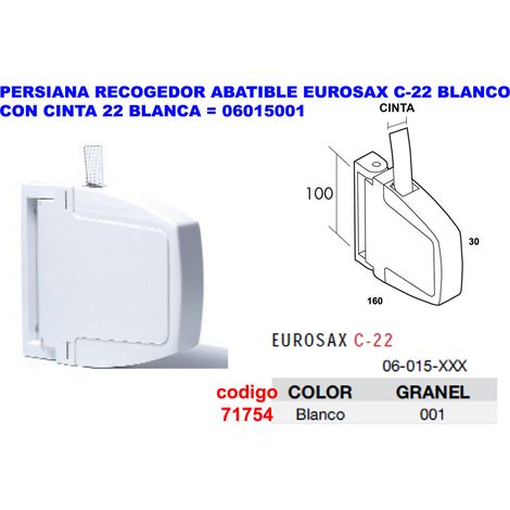 Tenda pieghevole bianca con nastro da 22 mm