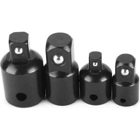 4pcs Jeu d\'Augmentateurs et Réducteurs Adaptateur à Cliquet Adaptateurs Réducteurs Pour Douilles et Embouts 1-2 \" 1-4 \" 3-8 \" L136 (1/3)