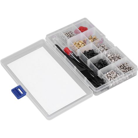 366-teiliges PC-Schraubenset, Mainboard-Abstandshalter, verschiedene Schrauben mit Schraubendreher und Bürste, Computermontage (1/5)