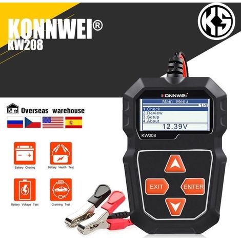 12V Autobatterietester 100 bis 2000CCA Starterstromkreis Batterieanalysator Tester 12 Volt Batterie (1/3)