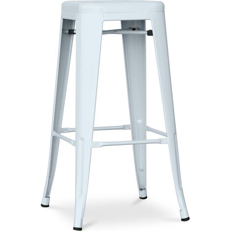 Barhocker - Industriedesign - 76cm - Neuauflage- Stylix Grau Blau