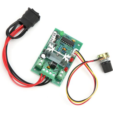 Contrôleur de Vitesse PWM 10-36V pour Moteur à Courant Continu, Régulateur de Puissance avec Interrupteur Marche/Arrêt (1/5)