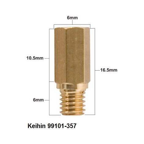 Surtidor principal Keihin Prox TIPO 99101-357 Diámetro 190 Construcción sólida