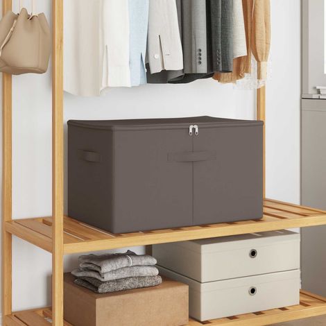 Aufbewahrungsbox 2 pcs Grau 60 x 43 x 35 cm Vliesstoff vidaXL