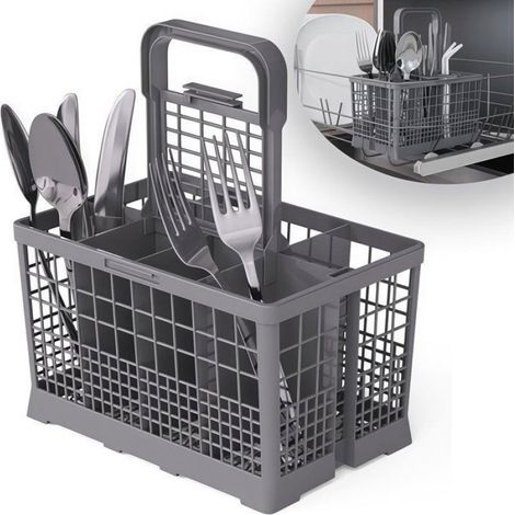 Panier À Couverts - Polypropylène Alimentaire - Pour Lave-Vaisselle - 6 Compartiments - 1 Pièce
