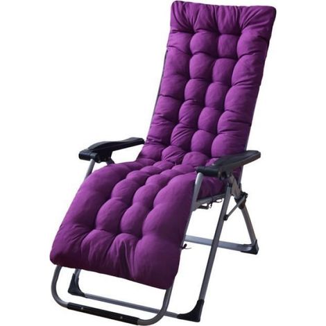Coussin de Chaise Longue Extérieur,Coussin transat Jardin, Coussin Bain de Soleil, Coussin Chaise Longue Pliable - 170x48x8cm (1/4)