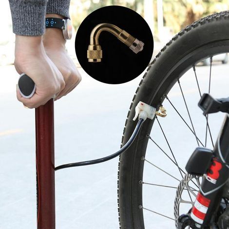 NEU Motorrad-Reifenschlauchadapter mit 45/90/135 Grad abgewinkeltem Ventil, Ventilverlängerung (1/4)