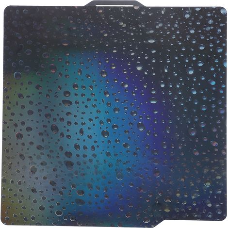 Plateau d'impression flexible en PEH lisse avec motifs de cœur et de goutte d'eau pour imprimantes 3D Banmbu Lab X1C, P1P et P1S (1/5)