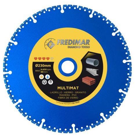 Disco todoterreno FREDIMAR 230mm. mult. sport. DVC230MTM-SP