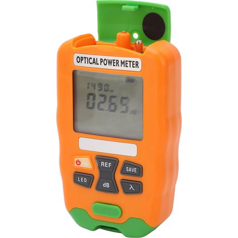 Orange Mini-Glasfaser-Leistungsmesser – Schnell, präzise, empfindlich, robust – Kleiner Glasfasertester –70 bis +10 dBm (1/5)