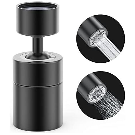 Aérateur de robinet - Rotatif 360° - Cuivre - Filetage M22 extérieur / M24 intérieur - Pour cuisine et salle de bain - 1 pièce (1/5)