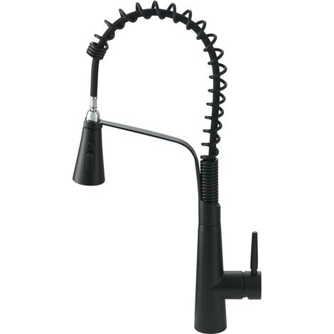 Pre-rinse Pull Down Kitchen Faucet,Black (1/5)