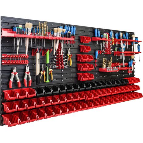 Pannello portautensili 172x78 cm, scaffale per officina/garage (1/5)
