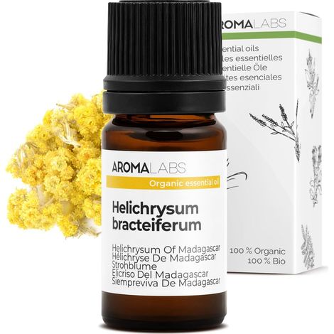 Hélichryse De Madagascar BIO (Helichrysum bracteiferum) - 5 mL - Huile Essentielle Chémotypée et Certifiée AB/Cosmos - - Made in France (1/5)