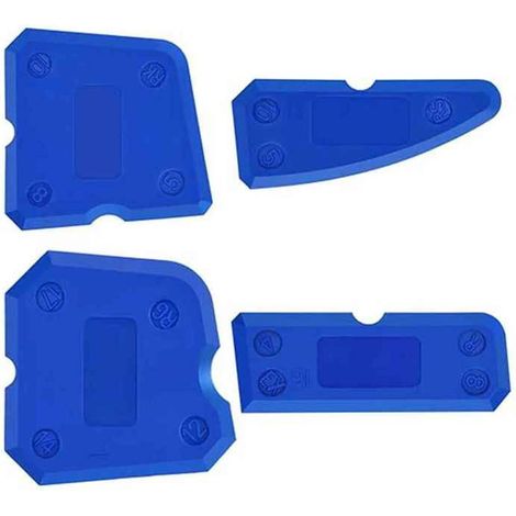 2 à 4 pièces raclette en silicone, grattoir polyvalent, couteau de décollement, angle de calfeutrage, truelle pour fissures, outil ménager multifonction