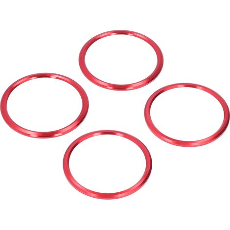 4-teiliges Set Lüftungsgitter aus Aluminiumlegierung, Ersatzteil für Chevrolet Camaro 2016–2019, Rot (1/5)