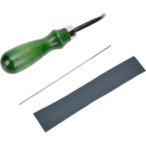 Professioneller Fasenschneider 0,6 mm-1,4 mm, Heimwerkerzubehör für Lederarbeiten, Kantenschneidwerkzeug (1,4 mm) (1/5)