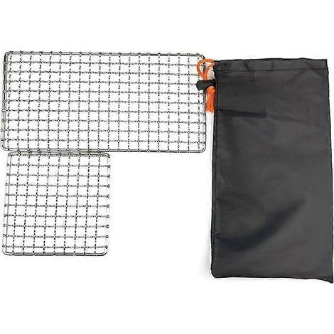 Support à casseroles carré en acier inoxydable pour barbecue, outil simple pour le camping et les grillades en plein air (1/5)