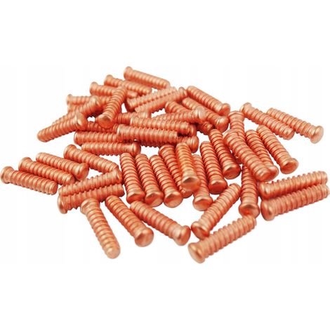 Remaches roscados chapados en cobre de 5x18 mm, 50 unidades, para reparación de abolladuras y eliminación de golpes. (1/5)