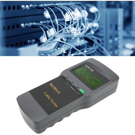 SC-8108 Netzwerkkabel-Fehlerbehebungswerkzeug, RJ45-Netzwerk-Durchgangsprüfer, Netzwerkkabel-Bruchlängendetektor (1/5)