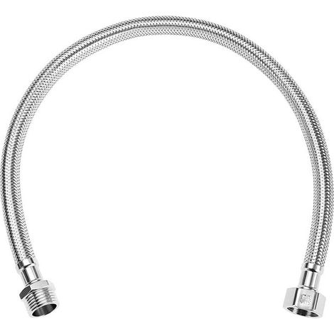 Flexible Braided Hose Pipe Stainless Steel 304 for Kitchen Bathroom and Toilet Taps G1/2 x G1/2 Length 500 mm (1/5)
