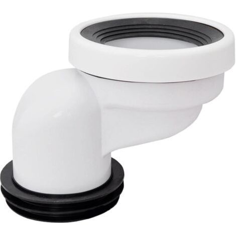 Offset Toilet Flush Flange, Offset Pipe Connector, Replacement Position, Extended PVC Toilet Lever for Toilet Drain Repair, Urinal, 10cm Removal (1/4)