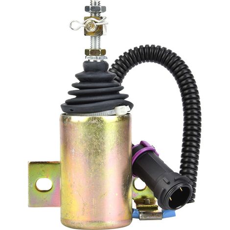 Electrovanne D'Arrêt De Carburant 12V Xhf-1121 Pour Moteur Diesel Foton 483 - Structure Scellée En Acier Robuste - Pièce De Rechange Unique (1/5)