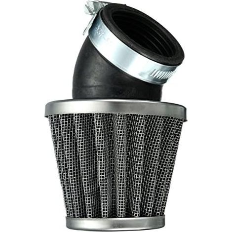 Filtro de aire negro de 40 mm y 45 grados para motocicletas de pit dirt de 50 cc, 110 cc, 125 cc y 140 cc. (1/5)