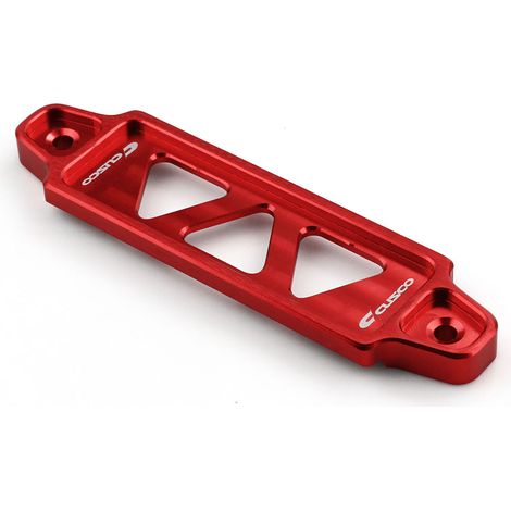 Car aluminum alloy battery bracket clips, battery bracket fixing clips, battery bracket triangular 3-hole - red (1/4)