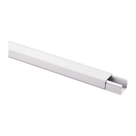 Canalina Portacavi 20x10 Con Coperchio Frontale Colore Bianco