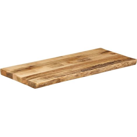 Maison Exclusive - Tischplatte mit Baumkante 80x40x2,5 cm Raues M