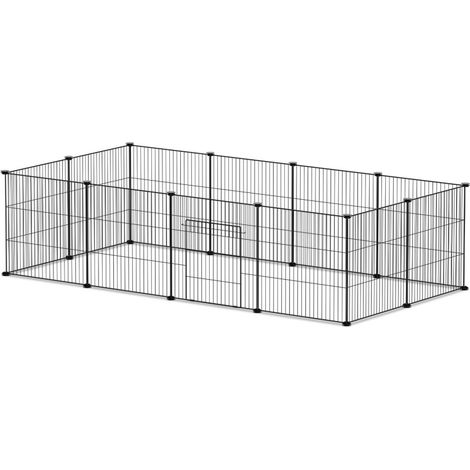 SWANEW Recinto per conigli all'aperto recinto per conigli fai da te recinto per cuccioli 12pcs 35x35cm (1/5)