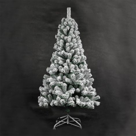 Albero di Natale artificiale staccabile "Lemper" con effetto neve Ø60x120cm colore bianco e verde (non illuminato)