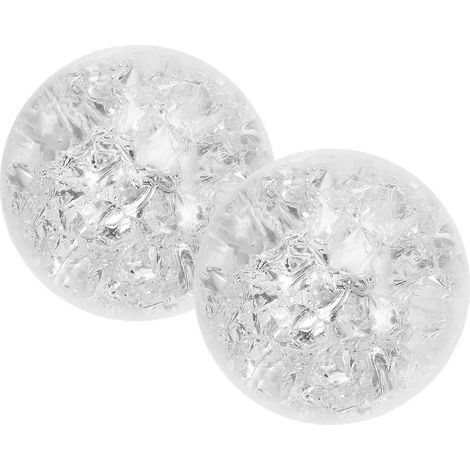 Deux boules de verre de rechange pour fontaine d'intérieur, boules de cristal rotatives, adaptées aux décorations de cascade de bureau, accessoires de décoration pour le bureau et le bureau à domicile (1/5)