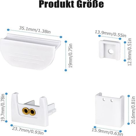 Ensemble de 14 accessoires de fixation pour stores enrouleurs/vénitiens, code de suspension, accessoires pour rideaux et stores plissés
