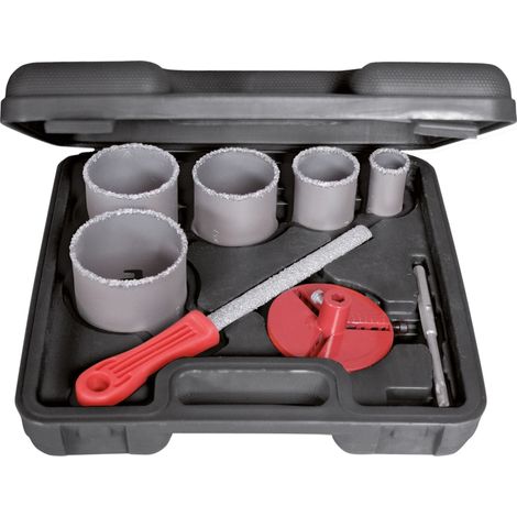kit de forets à tazza Valex en acier 9 pièces