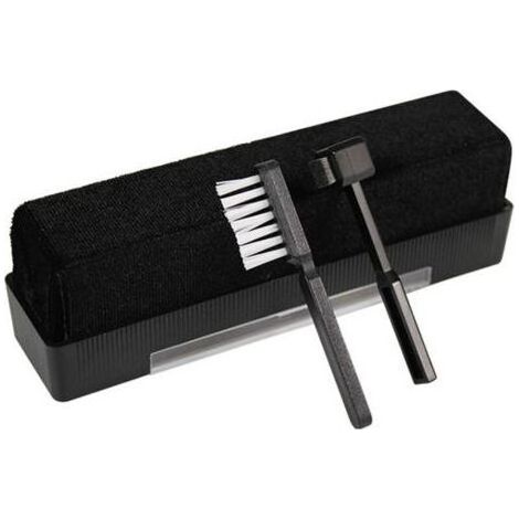 Kit de nettoyage de disques vinyles, brosse de nettoyage antistatique en velours pour disques vinyles, brosse de stylet pour platine vinyle et nettoyage de CD/VCD/DVD (1/5)