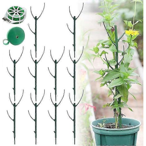 Lot de 10 tuteurs empilables pour plantes Monstera, tuteurs pour plantes d'intérieur et d'extérieur, supports pour plantes grimpantes. (1/5)