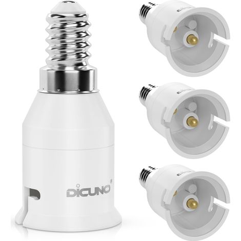 E14 vers B22 Adaptateur de douille, Douille Base de lampe, Lot de 4 (1/5)
