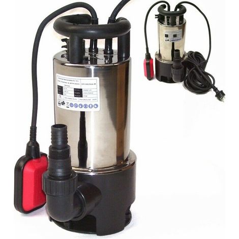 Edelstahl Schmutzwasser Tauchpumpe 44329 Gartenpumpe 1100W Schmutzwasserpumpe (1/5)
