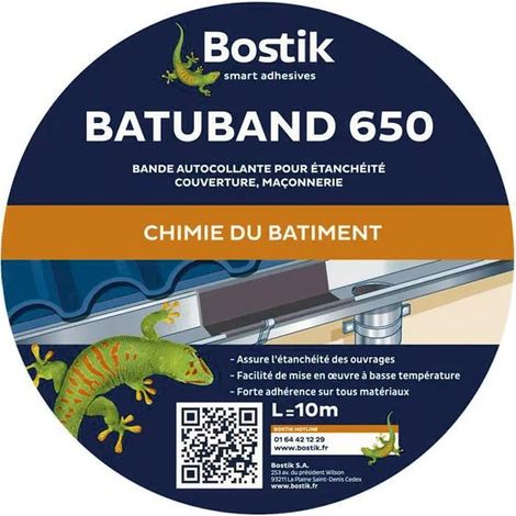 Batuband 650 Orange Largeur 15cm Rouleau De 10 M Bostik