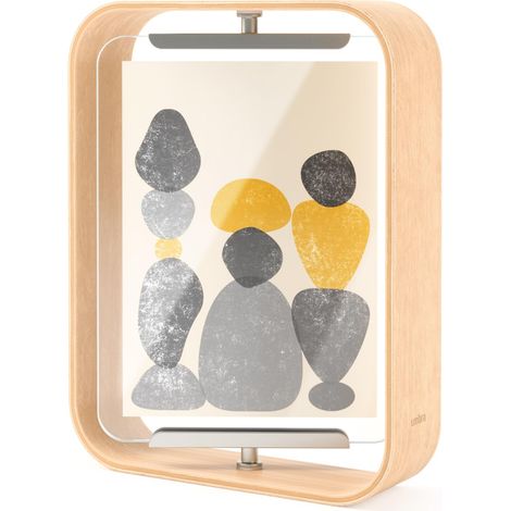 Cadre photo Rotatif Double Face, 10x15 cm, Naturel (1/5)