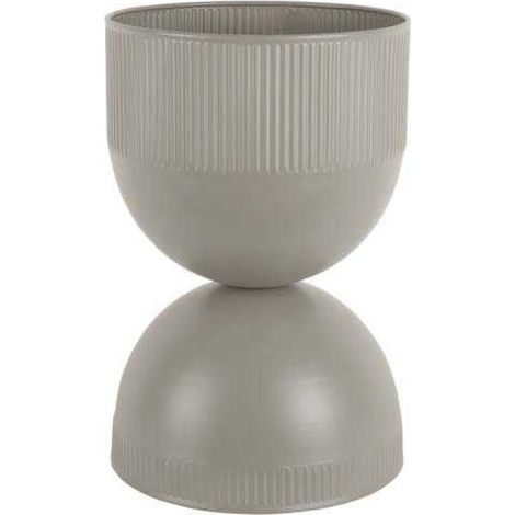 Cache pot en métal réversible Tonar Gris - M (1/4)