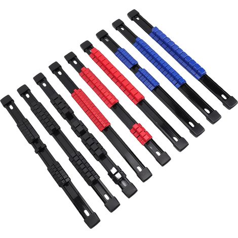 Kit de 9 supports rangement pour douilles 1/4, 3/8 et 1/2 pouce (1/5)