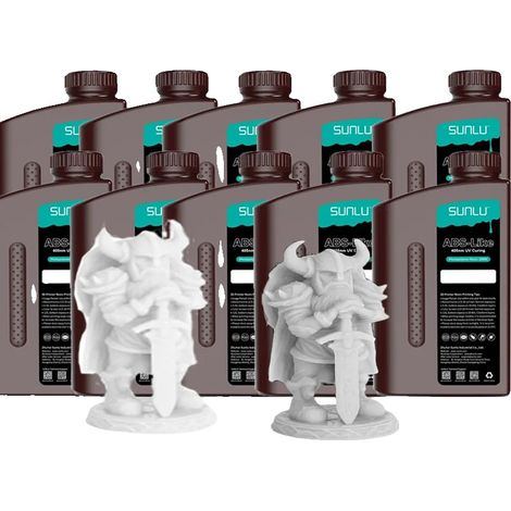 Résine d'imprimante 3D, 1000g/Bouteille, Faible Retrait, Haute Précision (1/2)