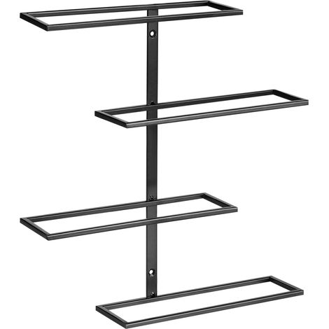 Wall Mounted Wine Rack EINSTEINIUM Metal Black (1/5)